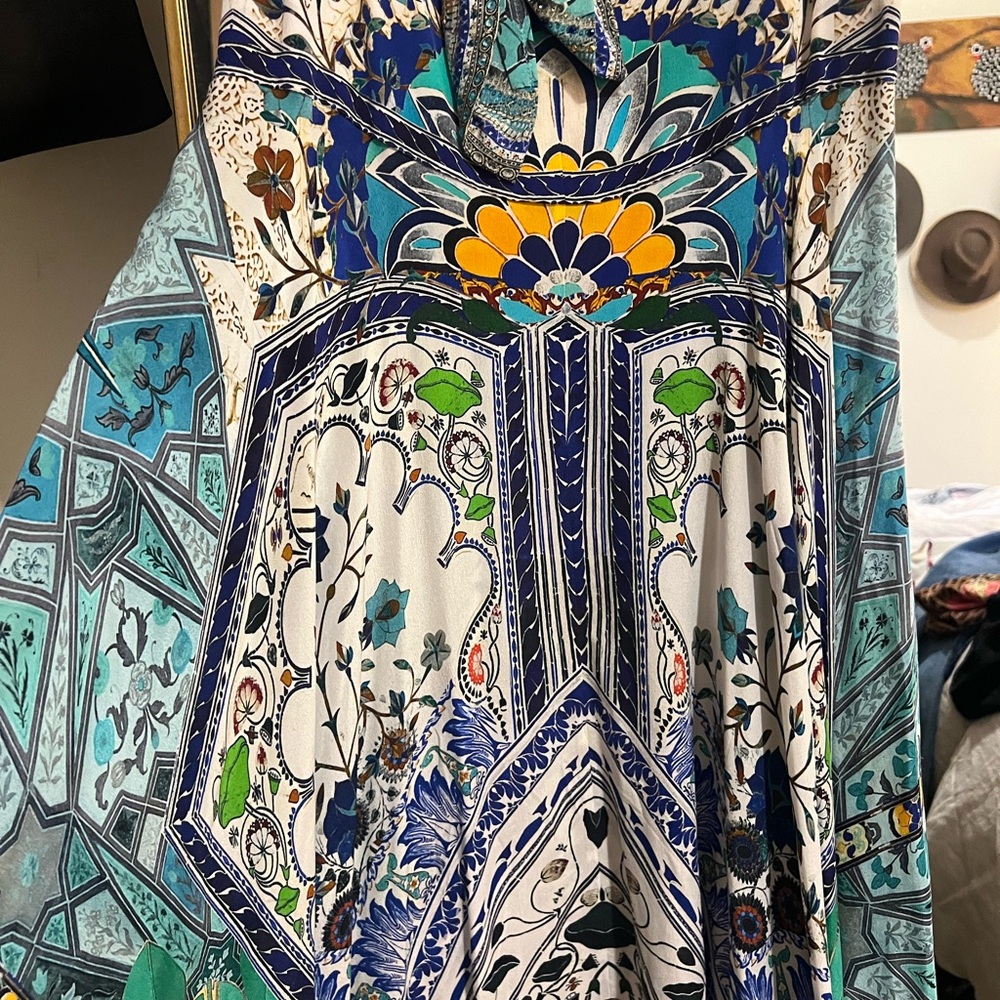 Camilla Maxi Dress With Tie Front - Picture 2 of 6